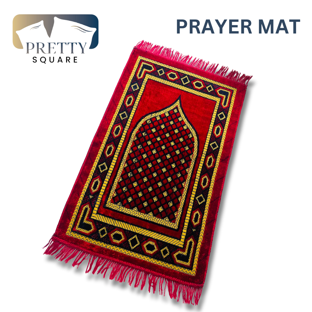 Jai Namaz Premium Velvet Prayer Mats Musalla Prayer Rug Anti Slip ...