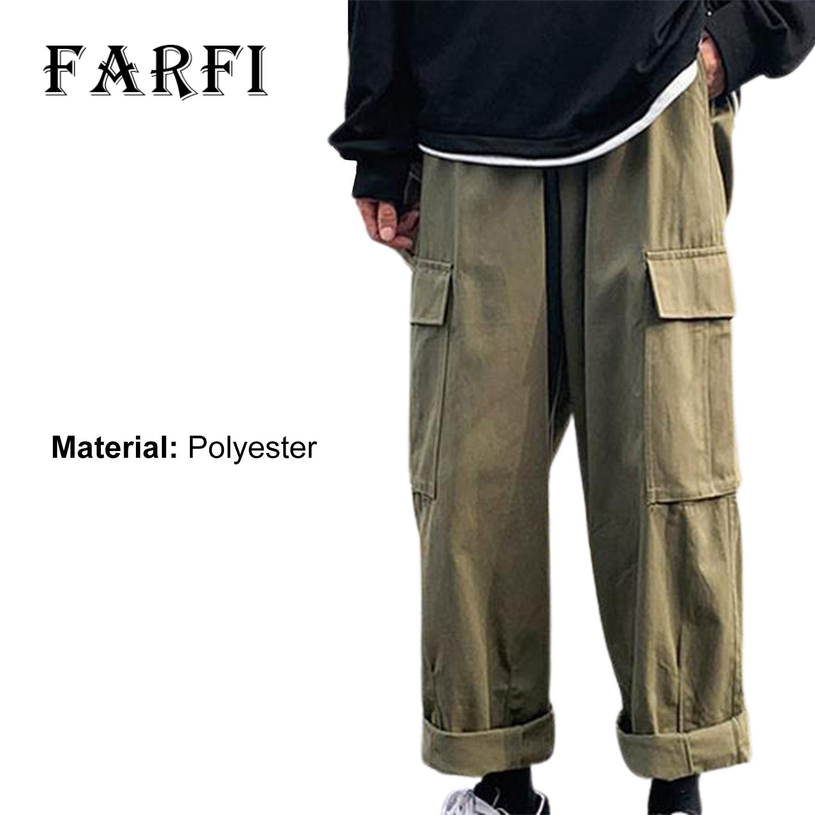 Farfi Pants Warm Casual Breathable Breathable Elastic Ankle Pants Hip Hop  for Men