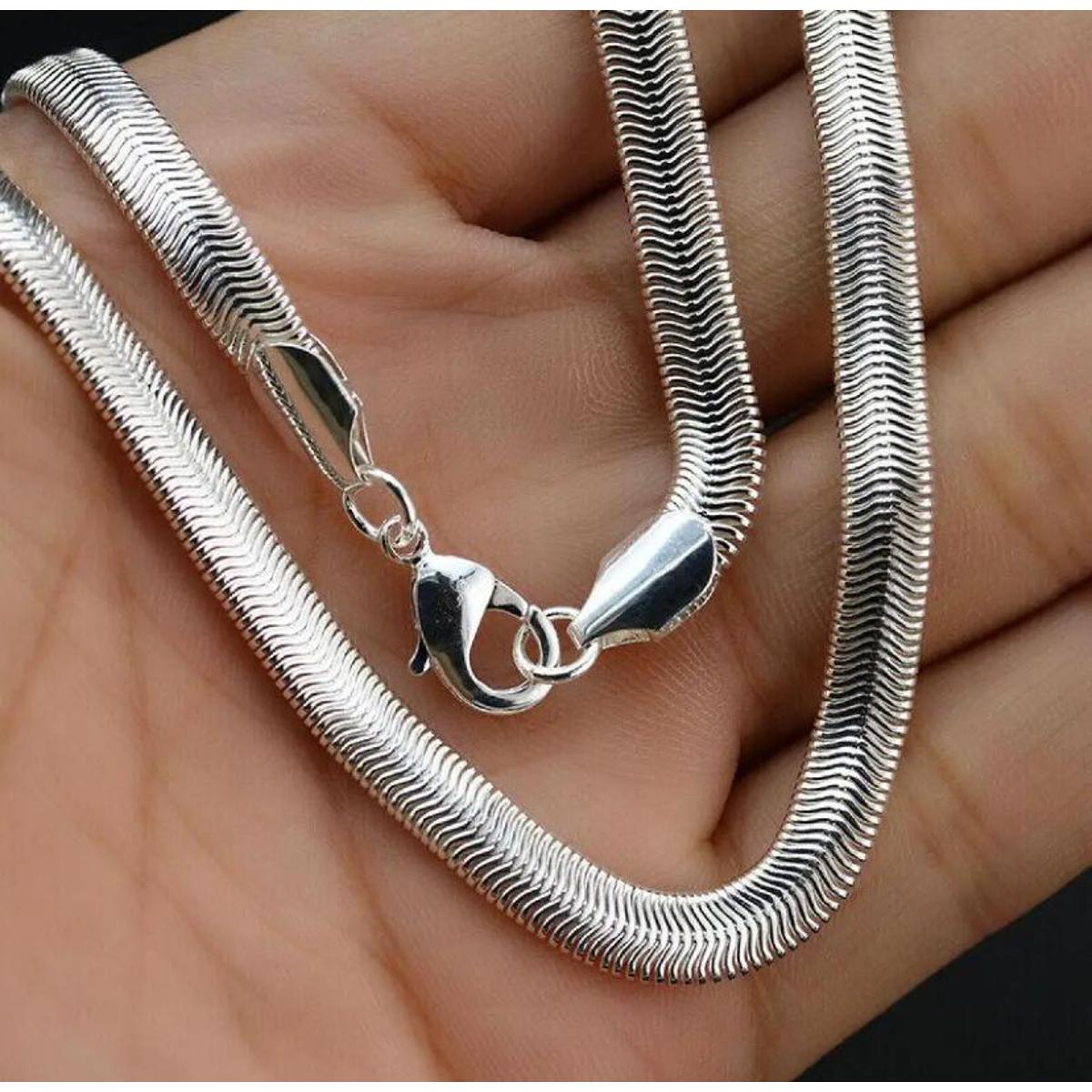 Snake Chain All Colors Life Time Warranty 100% Stainless Steel, No Fade/Rust Necklace 9mm Snake Bone Blade /60cm (22Inches)  Gift