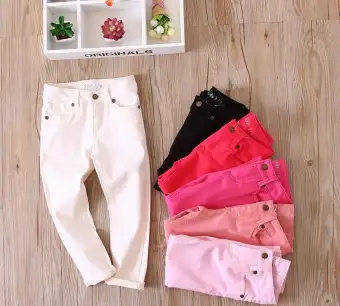 white jeans for baby girl