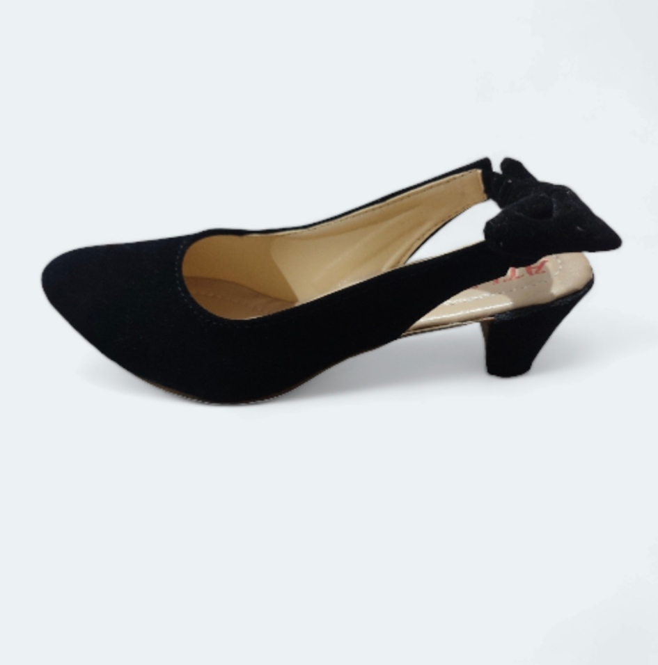 Comfortable Heel Sandal for Women, Embellished Fancy Heel Shoes, Sizes 36-41, Black, Elegant Design