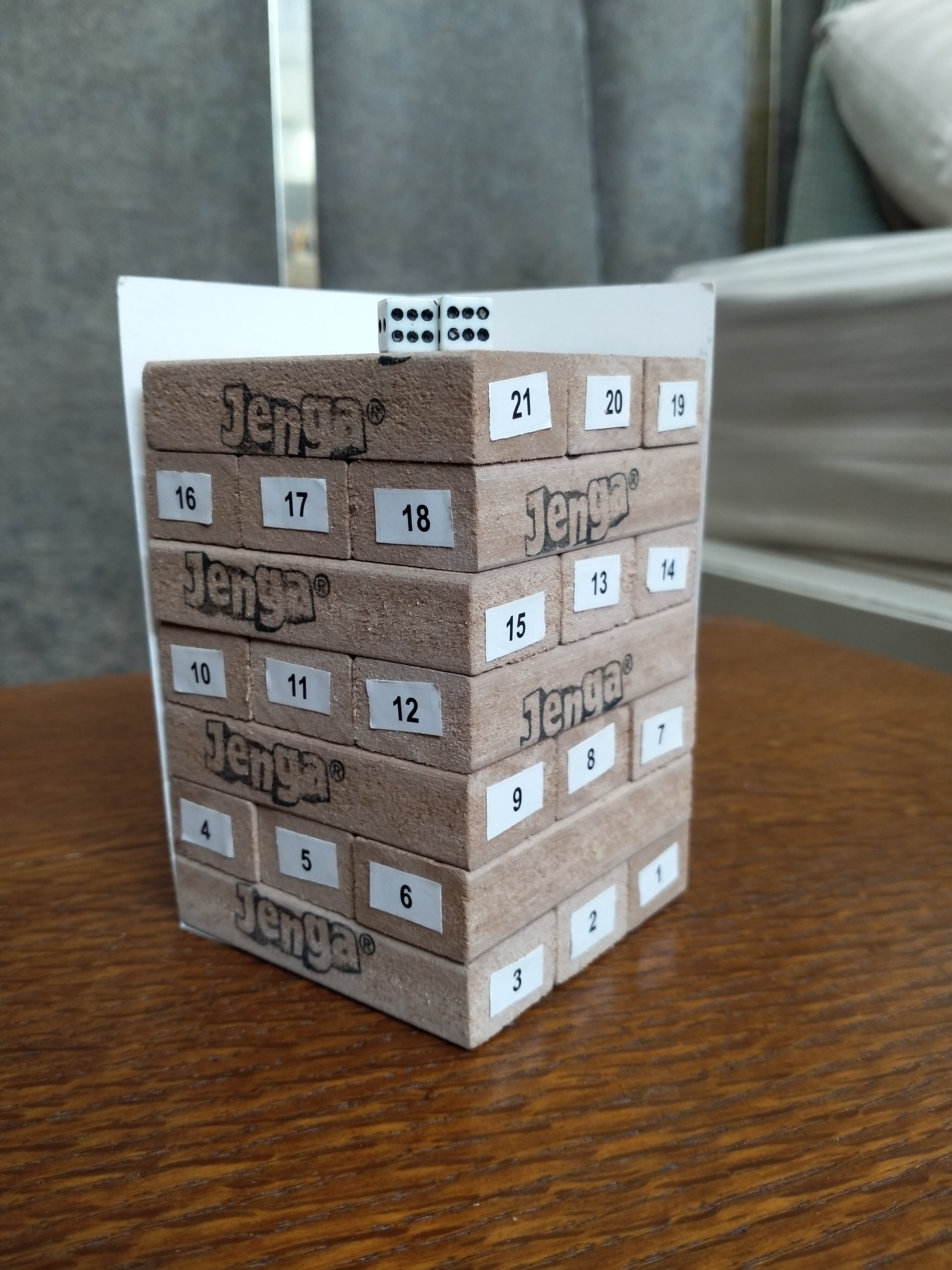 Classic Hasbro Gaming Jenga Tower Wooden Blocks Game 54 Pcs Pieces - Wood Toy.