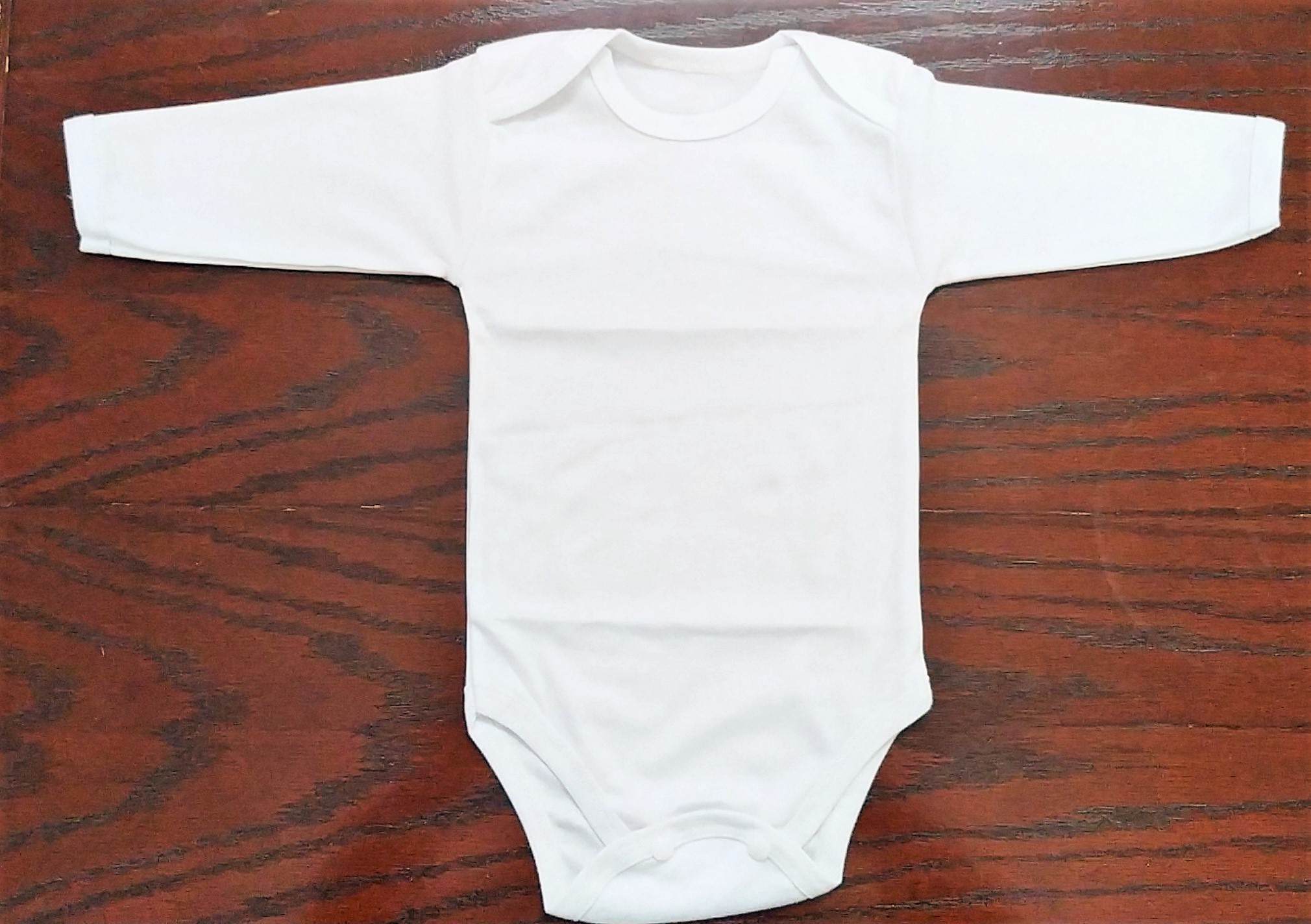 Pack of 3 - Baby Bodysuits Romper Full Sleeve - White