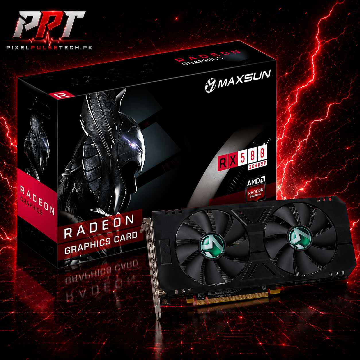 Amd RX 580 8GB 256Bit GDDR5 Graphic Card– PixelsPulseTech.pk