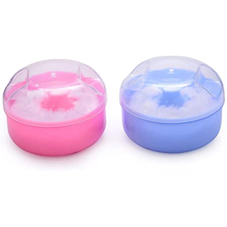 Baby Body Cosmetic Powder Puff Body Powder Puff and Container Case