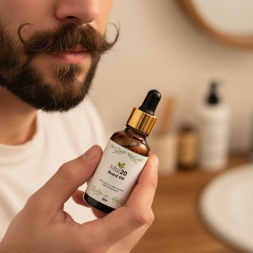 100% Natural Beard Oil for Men - Soften, Tame, and Shine Your Beard - 30ml - by Mol20