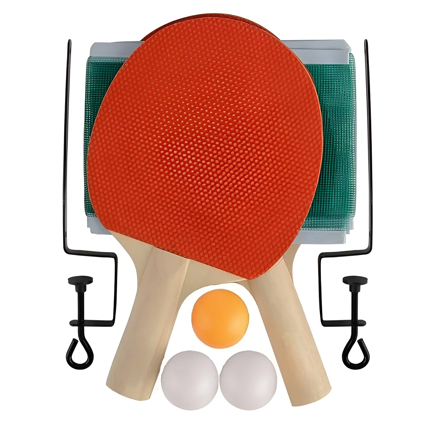 MYQ Table Tennis Racket Set with Net and Three Balls for (Kids)