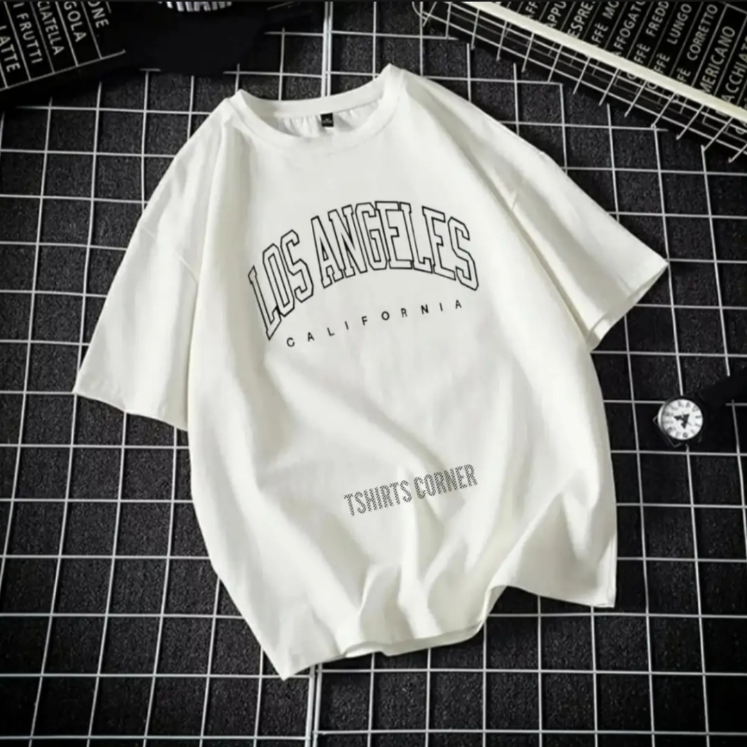 New Trendy Summer Collection T shirt New Stylish LOS ANGELES CALIFORNIA Design Tee shirt Round Neck Export Quality Top