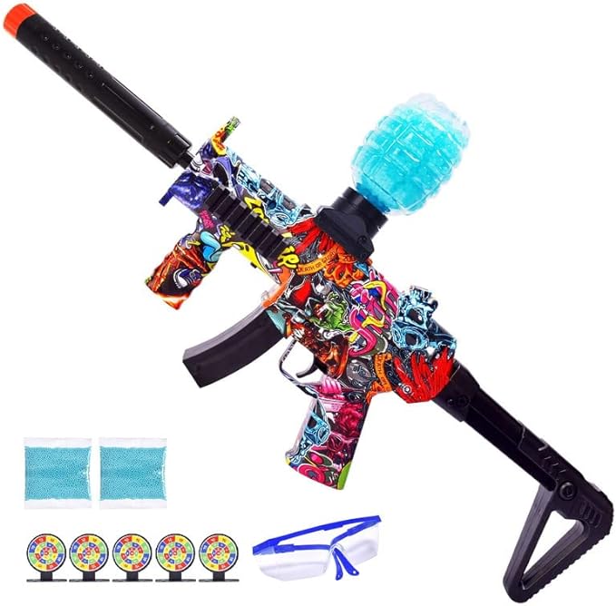 Electric Fullautomatic Gel Ball Blaster Gun Splatter Ball Graffiti