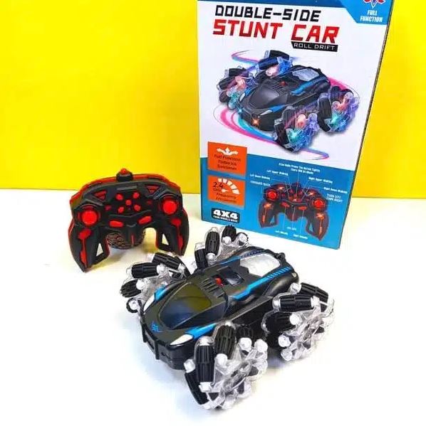 Double Side RC Stunt Car 4x4 Drift Remote Control Car with LED Lights | 360° Flip Roll Car | 2.4GHz High Speed Toy for Kids Boys Girls