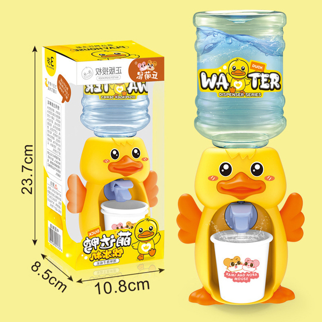 Simulation Pretend Play Bear & Duck Water Dispenser Cute Dispenser For Kids