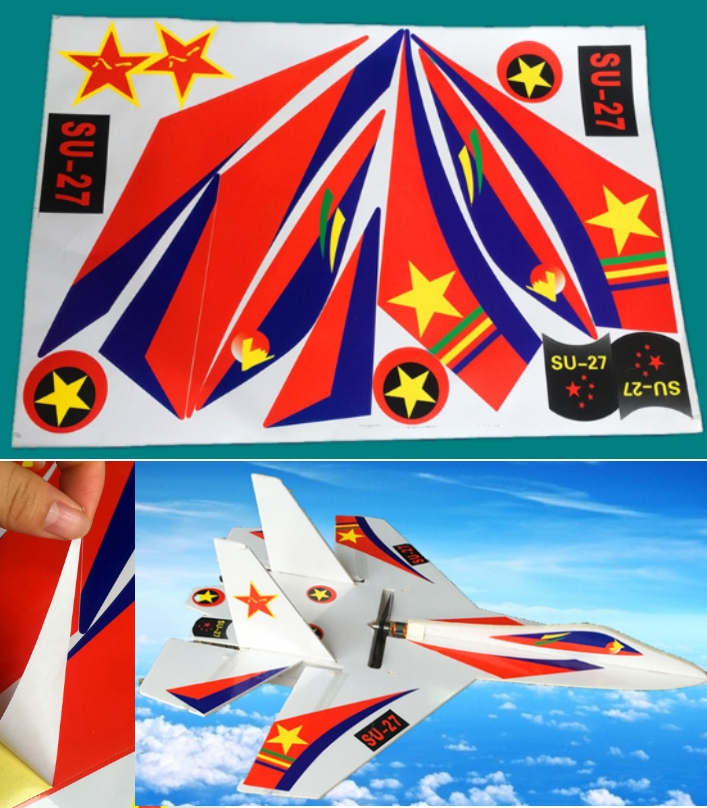 SU27 vinyl KT board art sticker decals Daraz.pk