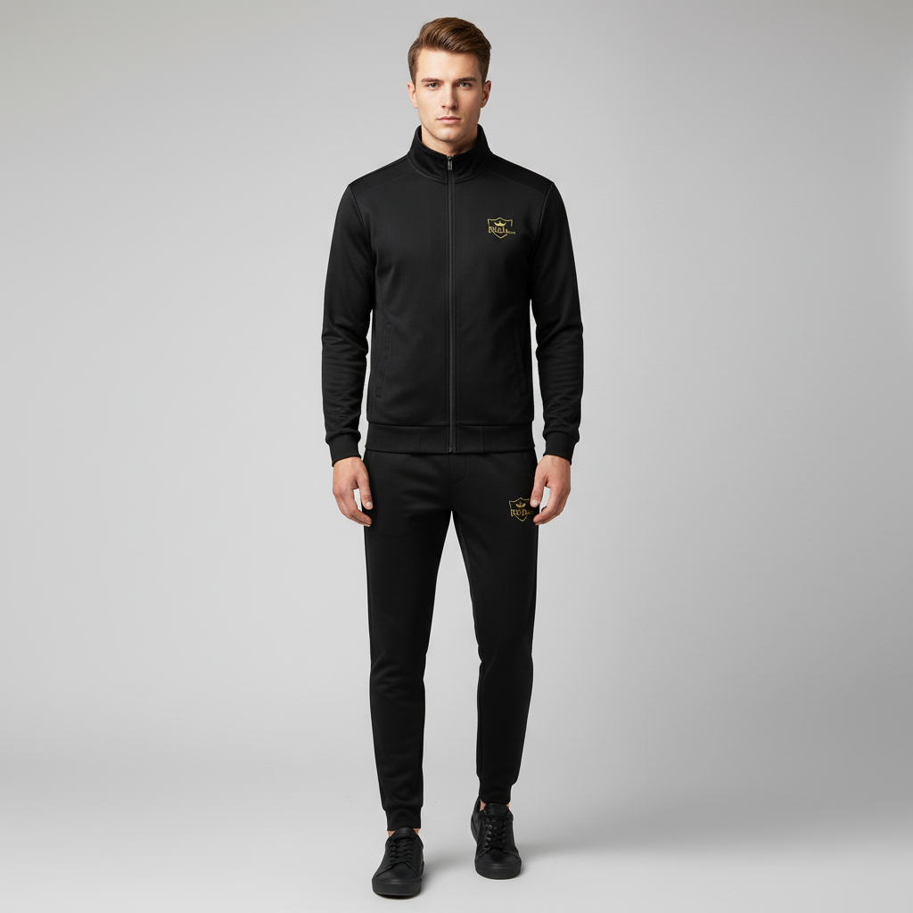 Richman  Men's Tracksuit Set Full Zip Long Sleeve Jogging Running Sweatsuits(Zipper & Pant) - Zipper Tracksuits - Winter Clothes For Men - Jackets For Men - Mens Jackets