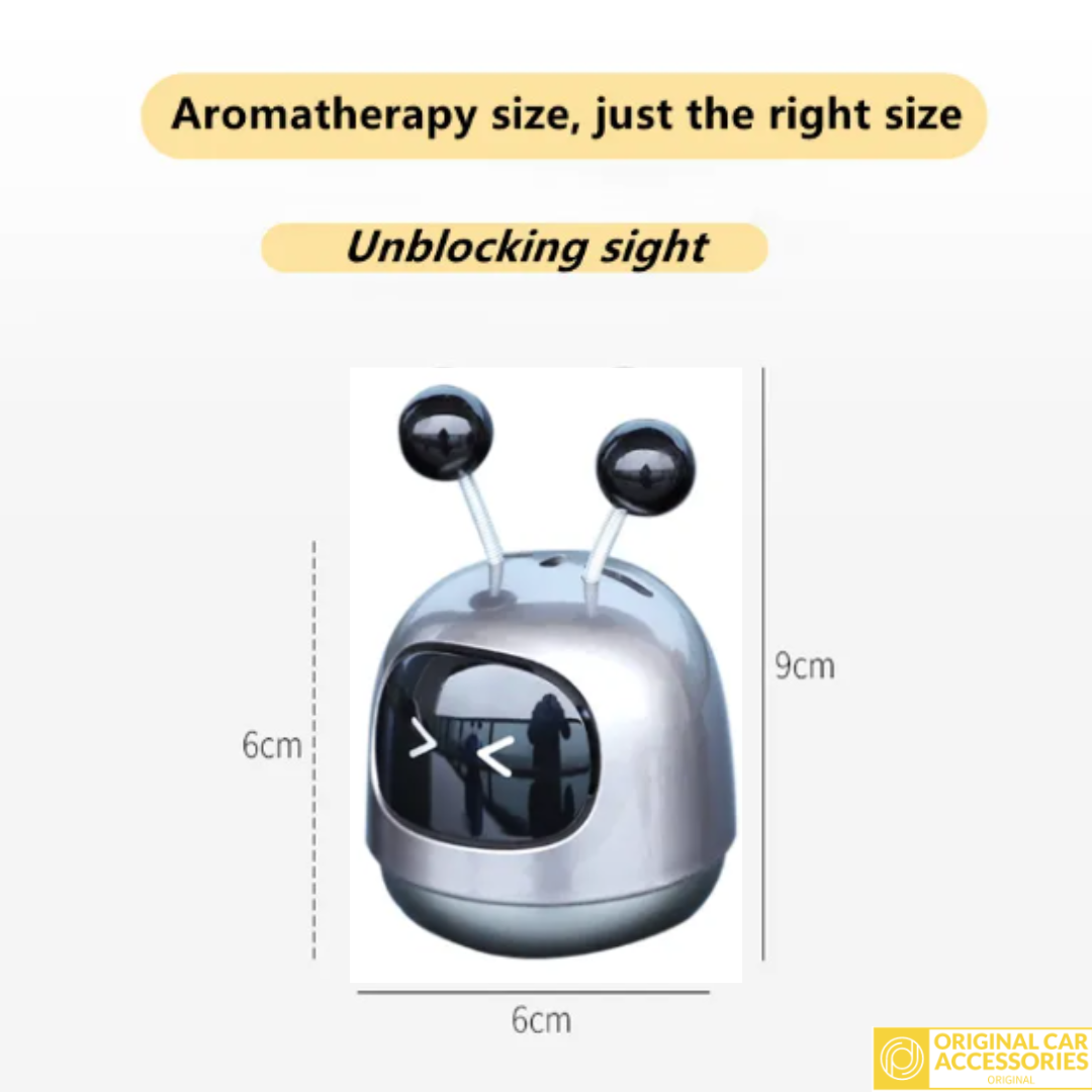 Car Air Aromatherapy Robot Air Freshener Auto Dashboard Perfume Fragrance Diffuser Essential Oil Diffuser Auto Perfume Diffuser