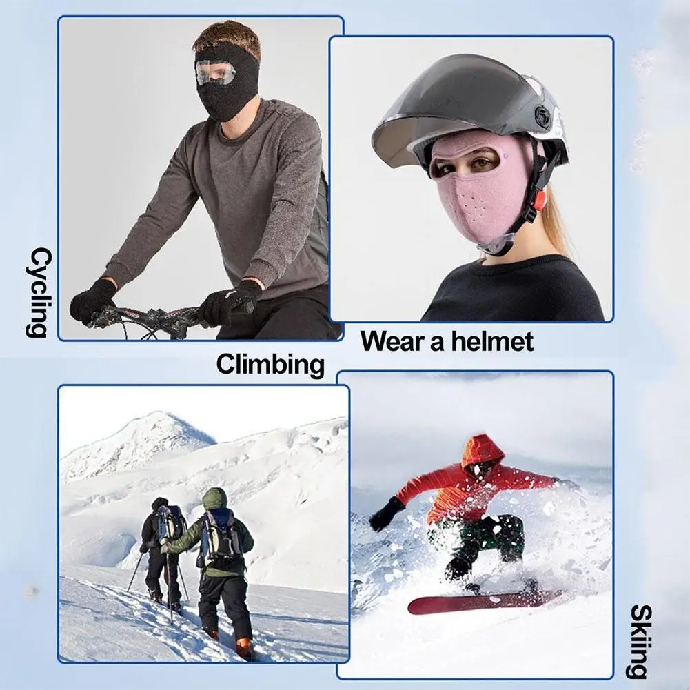 Adjustable Unisex Cycling Face Mask with Detachable Anti-Fog Goggles and Windproof Hood for Outdoor Sports