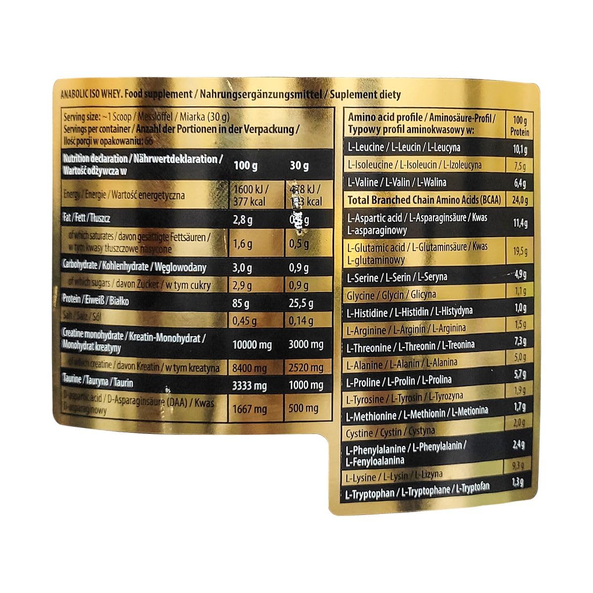 Kevin levrone Anabolic Iso Whey || An Easily Soluble Powder Protein Supplement || 2Kg