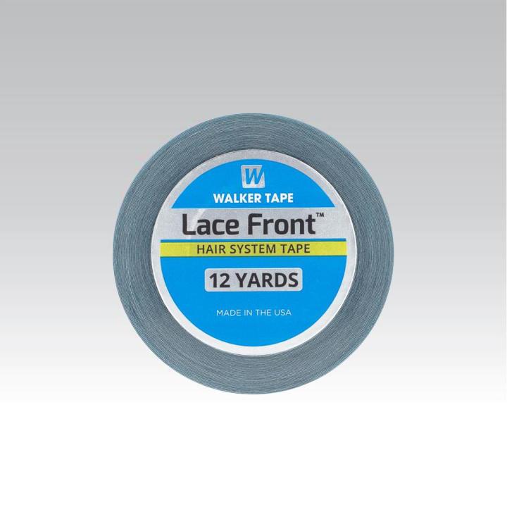 Walker Lace Front Support Tape Roll - No-Shine Blue Double-Sided Hair System Tape - 1 cm, 2 cm & 1 inch Widths, 3 to 36 Yards