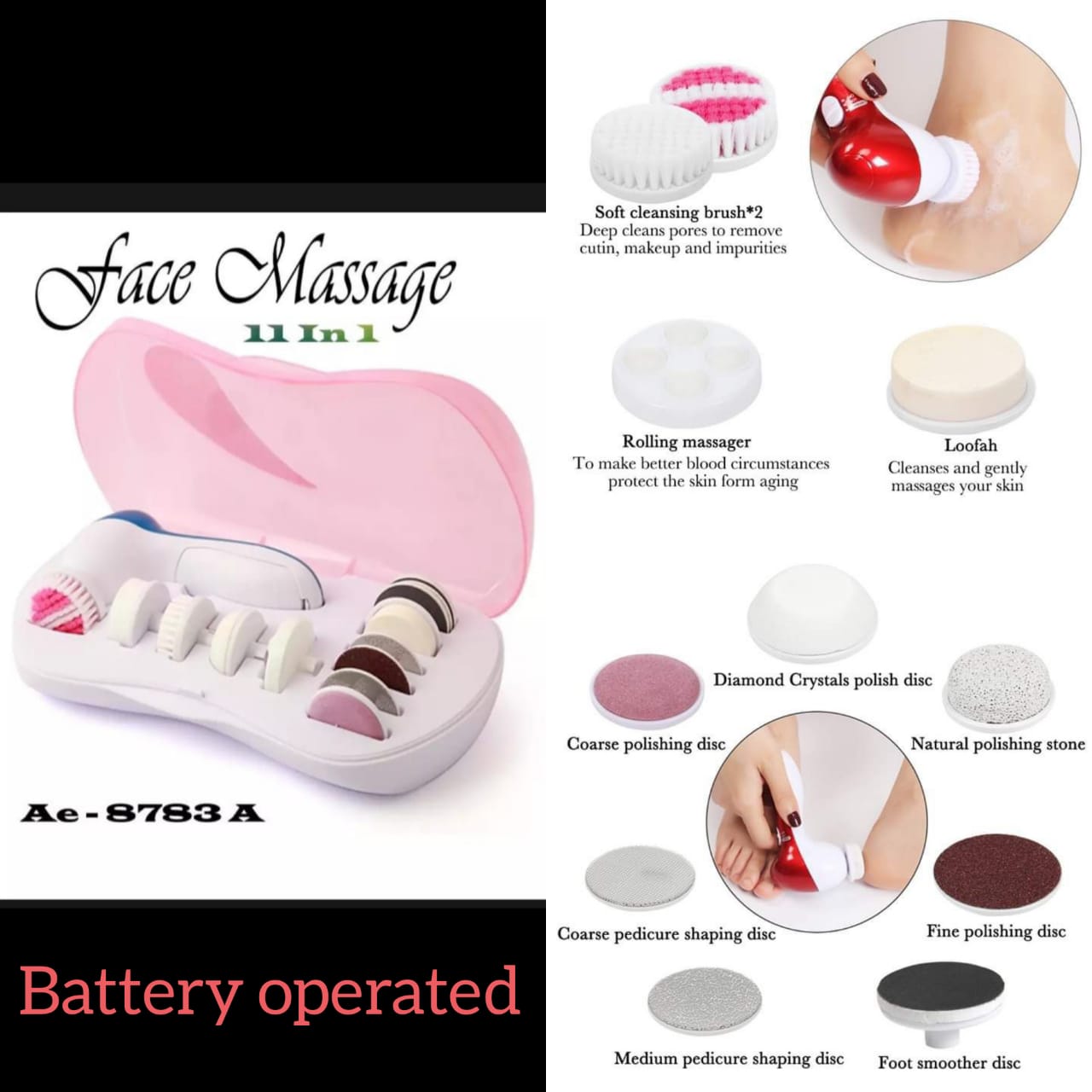 cnaier 11 in 1 face massager