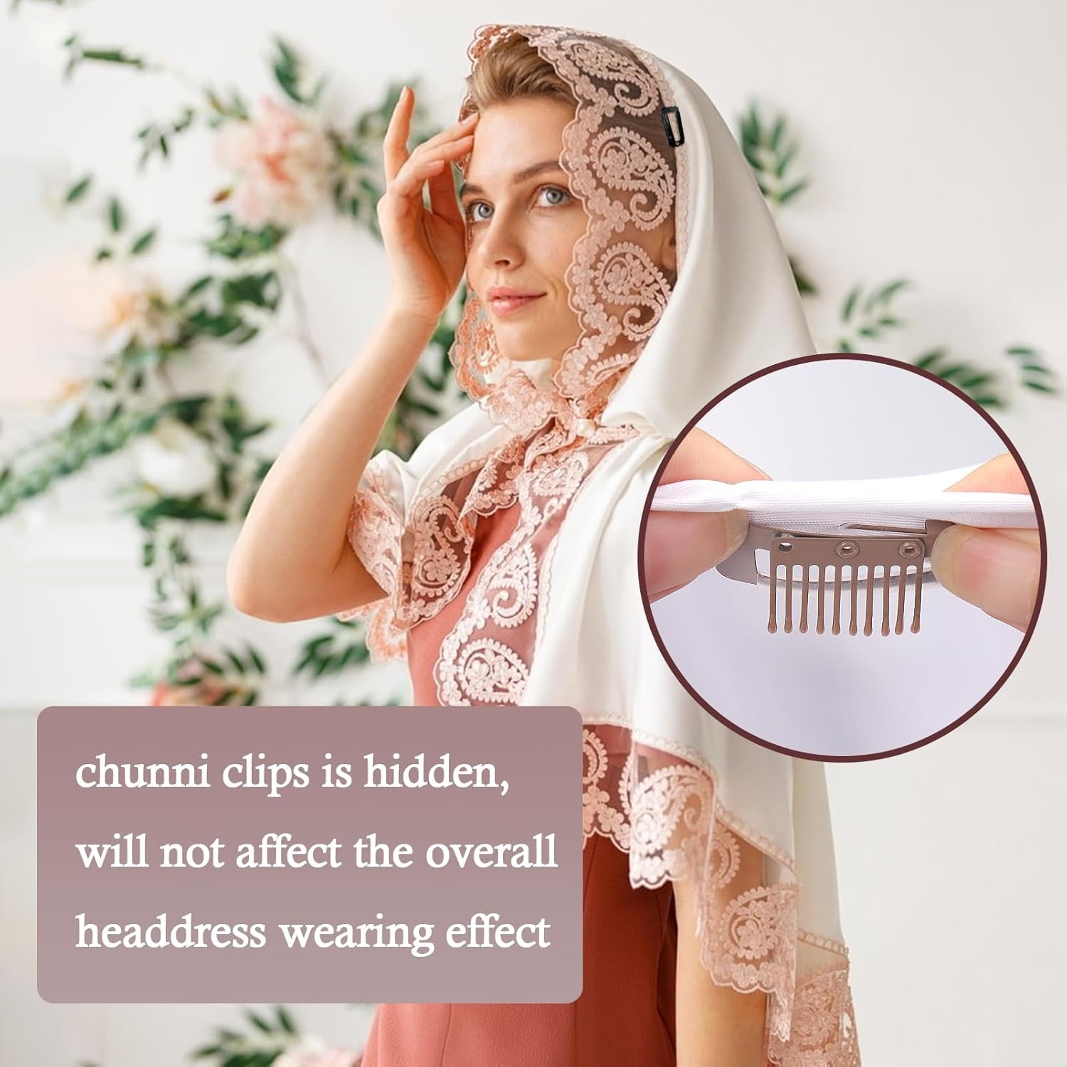 Dupatta Clip Hijab Pins Scarf Clips for Women Scarf Securing Pin