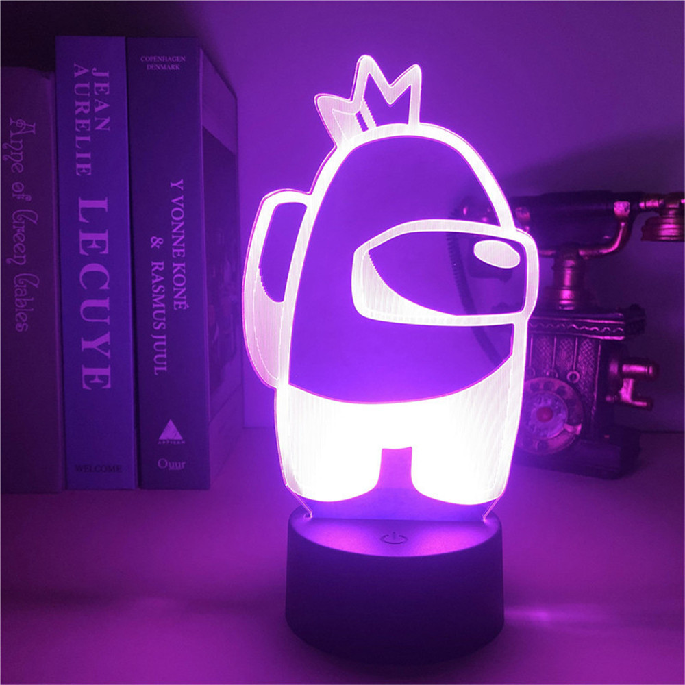 Among us game 3D remote control colorful touch night light app console  light Crack base colorful touch remote control brand new and high quality:  Buy Online at Best Prices in Pakistan |
