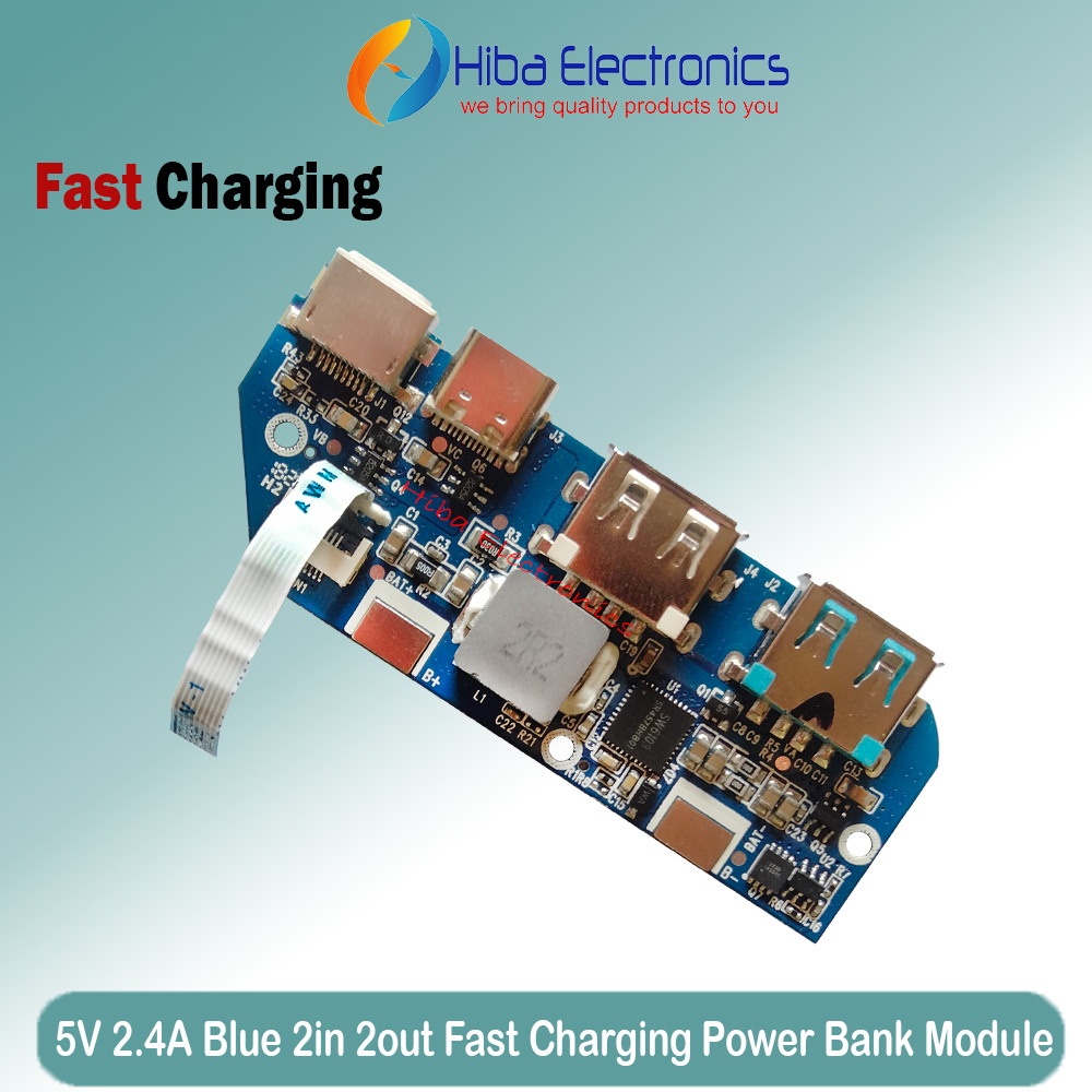 Dual USB 5V Output 3 input Micro/TypeC USB 18650 Charging Module