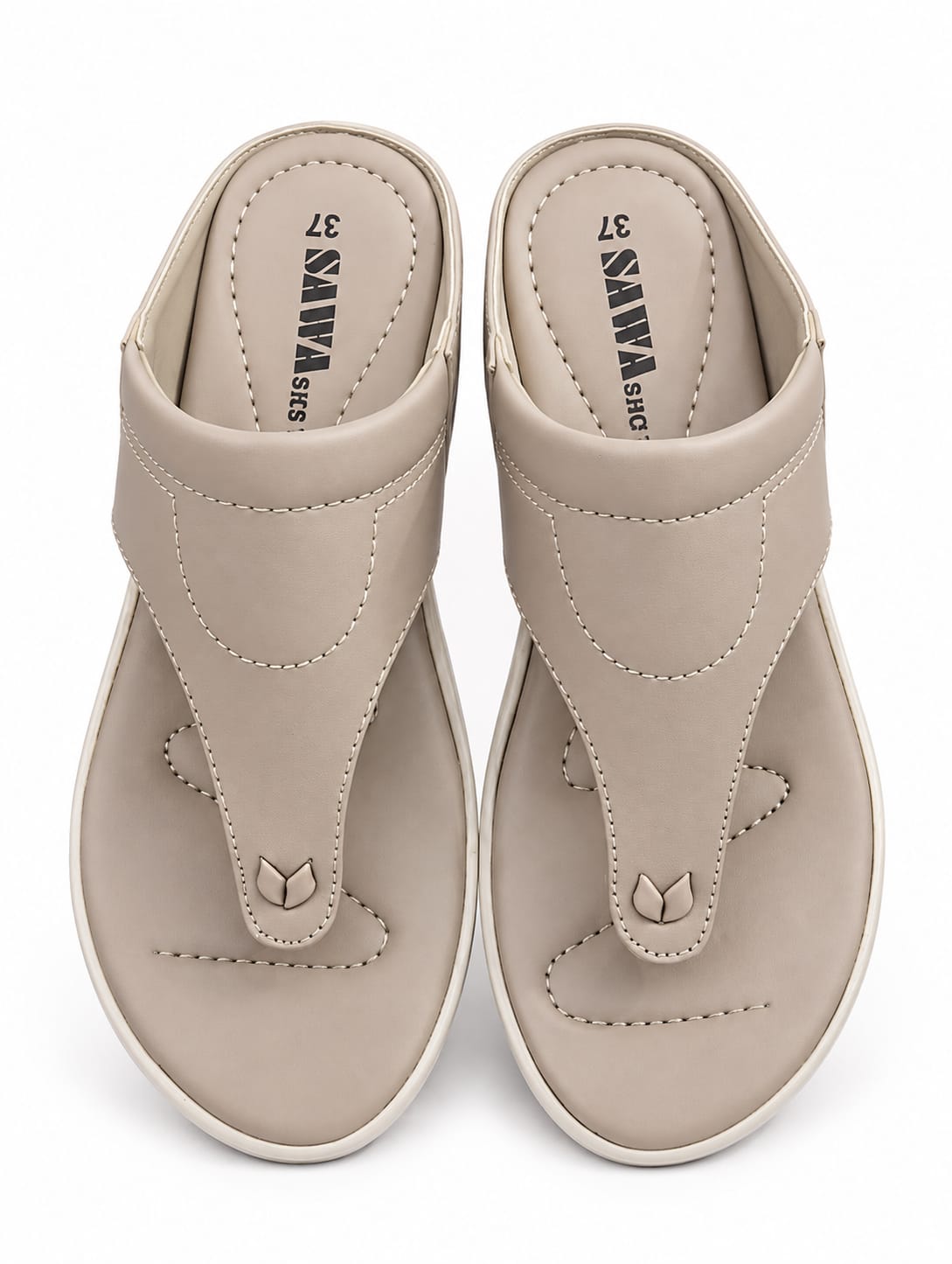 Stylish Wedge For Women or Girls-SAWA SHOES- BROWN 413