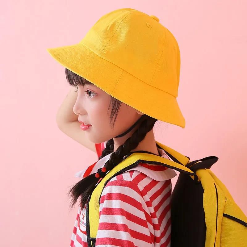 Kindergarten outdoor small yellow hat 