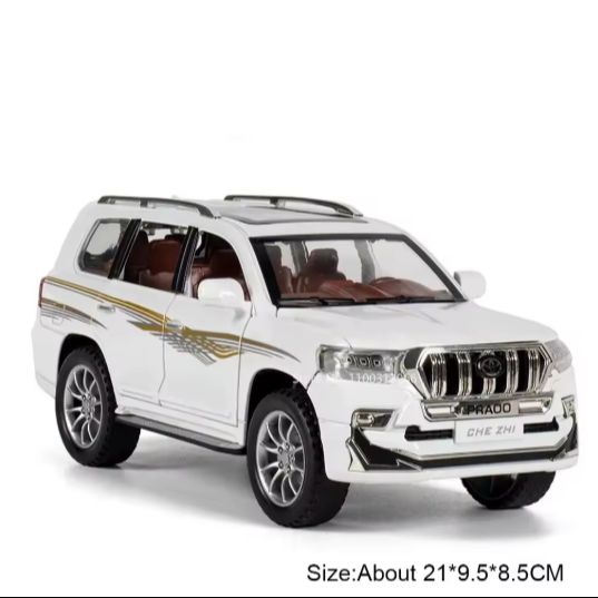 1:24 Toyota Prado Sport Off-Road SUV Diecast  Model Car – Alloy Metal, Sound & Light, Pull-Back Action, Toy Gift for Kids & Collectors view 9
