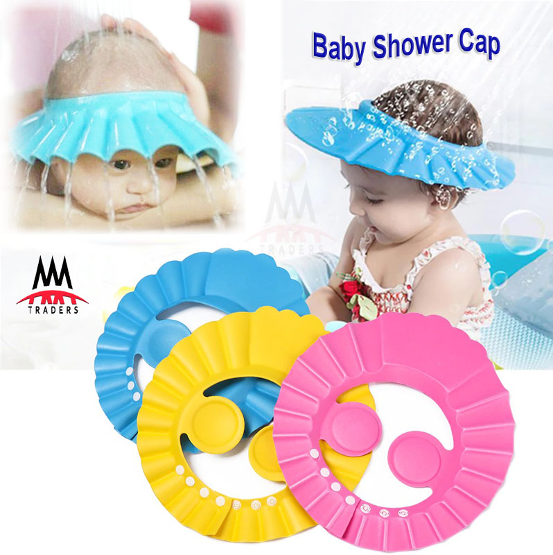 Shower Cap For Kids, Hair Washing Shampoo Shield For Eyes Ears And Face