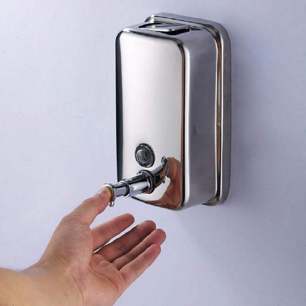 Soap Dispenser Stainless Steel SS 1000, 800 and 500ML Wall Mounted Liquid Soap Dispenser Hand