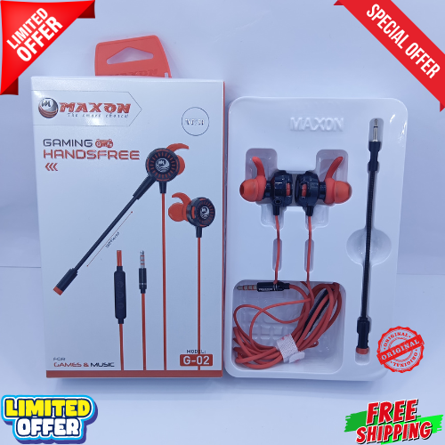 Gaming Handfree Wired Gaming Earphones Maxon G-02 Gaming
