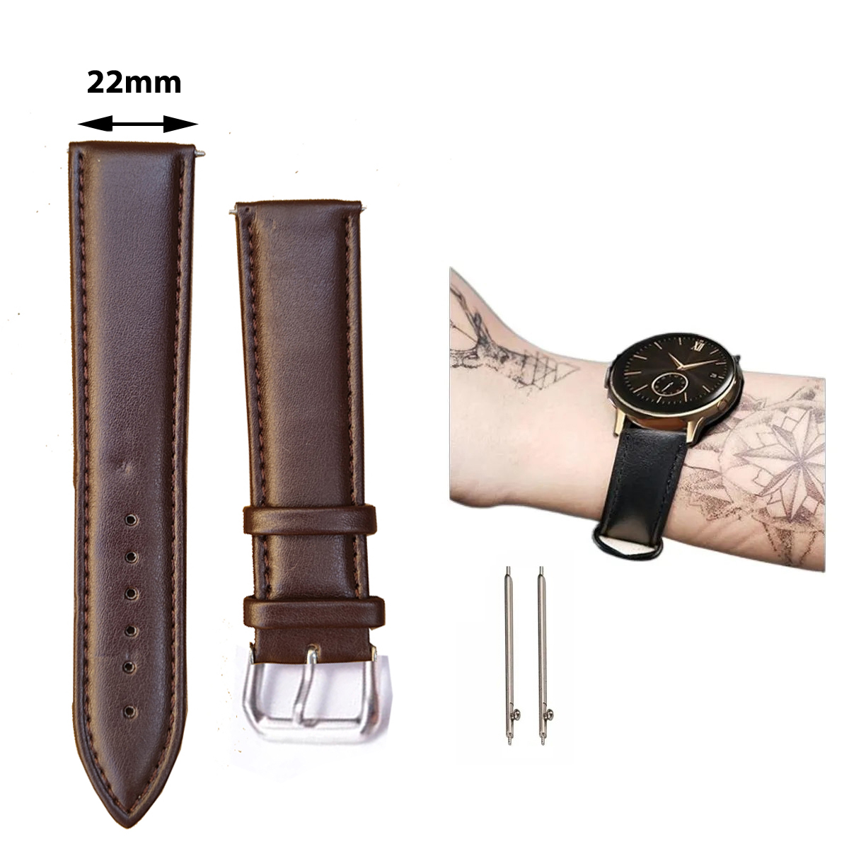 Leder Samsung Uhrenarmband 20mm Buckle 22mm Armband Samsung Galaxy