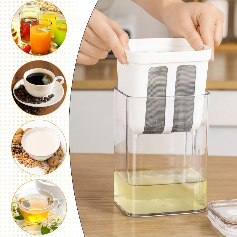 Greek Yogurt Strainer 1100ML Fine Mesh Filter with Lid