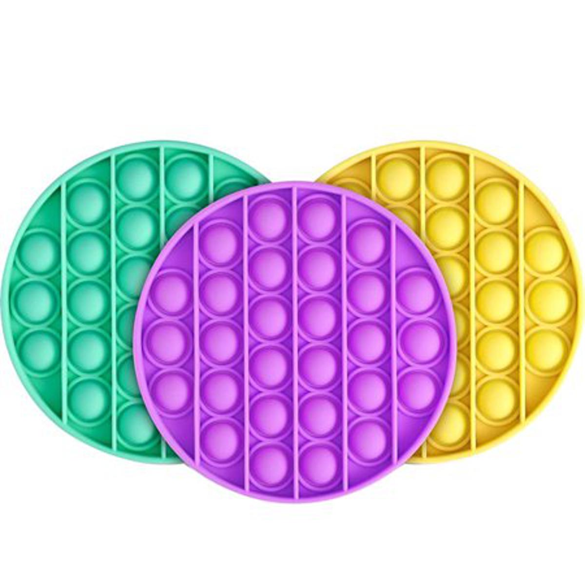 Multicolor Color Push Pop Bubble Popit Fidget Toy Stress Relief Pop it For Kids