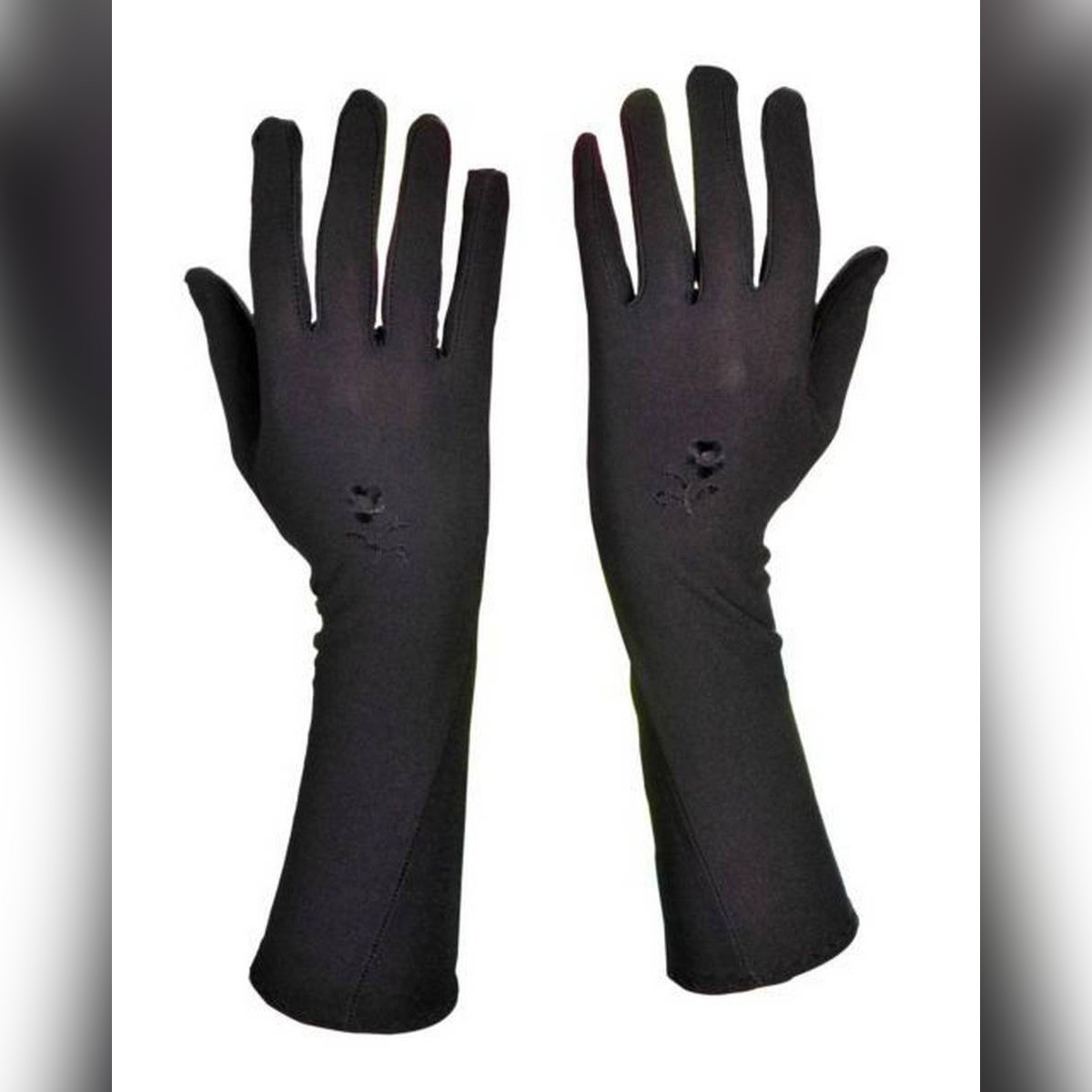 Summer Sunscreen Ice Silk Mittens - Non-Slip Lace Gloves, 8x30cm