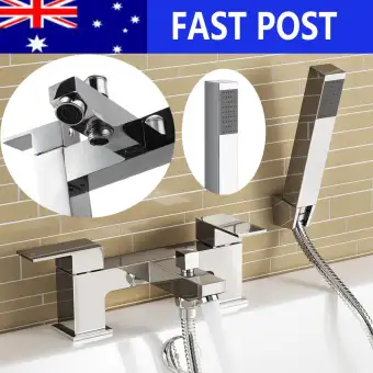 Bathroom Tub Faucet Cold Hot Water Mixer Tap With Shower Head