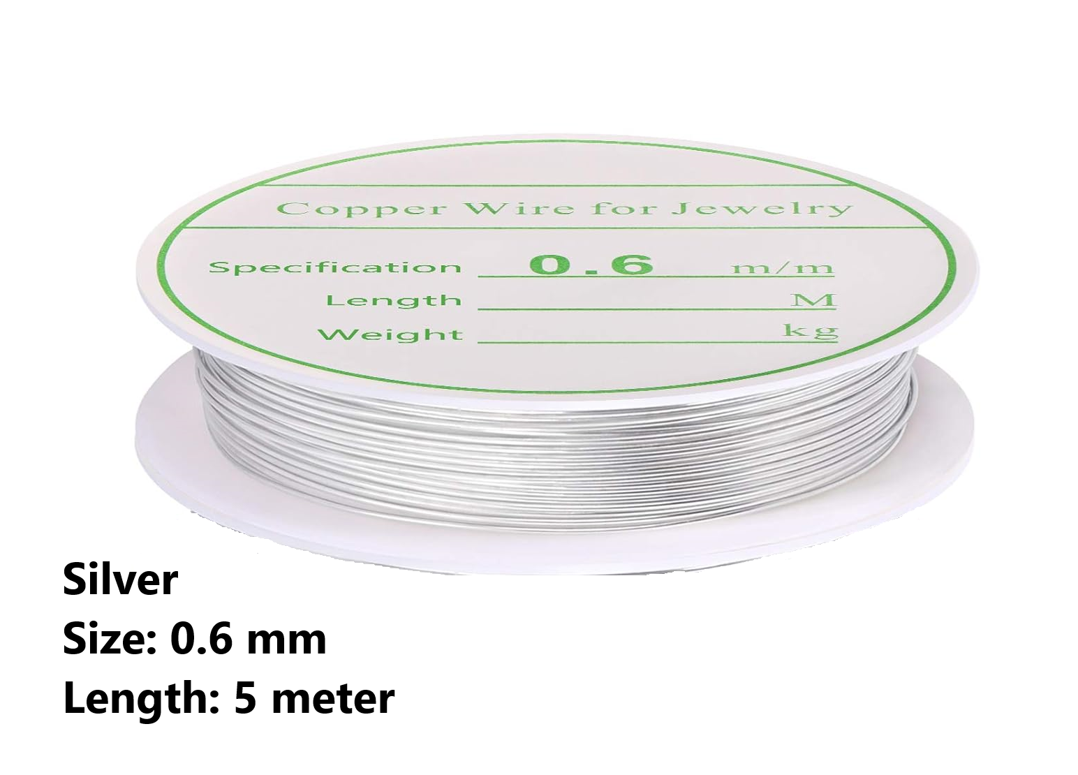 Silver 0.6mm/5meter