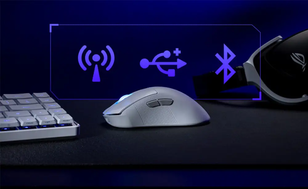 ASUS ROG Keris II Ace Wireless Gaming Mouse (P714) ultralight 54-gram ergonomic with 42,000-dpi ROG AimPoint Pro optical sensor, ROG Optical Micro Switches 37 8d7d2a87fd07f3f2e3fcf3dc7e0ccbbd