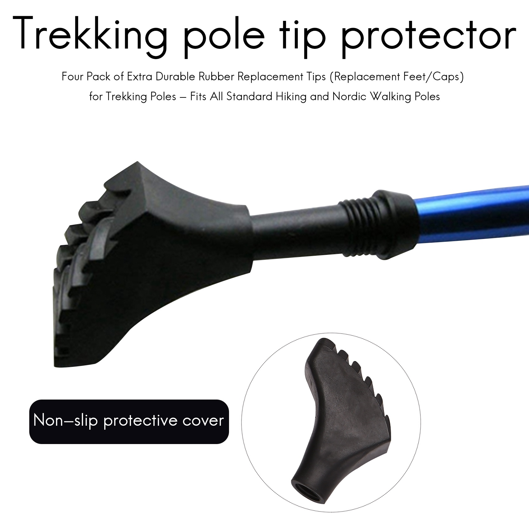 Trekking pole cheap feet