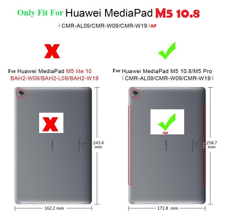 CASAFUNY Hülle Für Huawei MediaPad M5 10.8 Zoll – PU Leder Mit Ständer & Auto Sleep/Wake