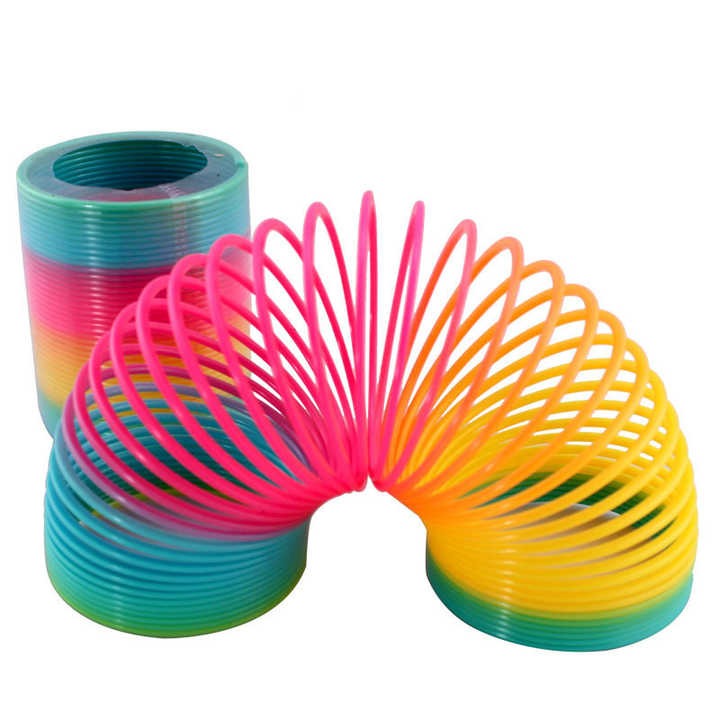 SR Traders  Colorful Slinky Spring Toy for Kids, Classic Stretchy and Bouncing Fun