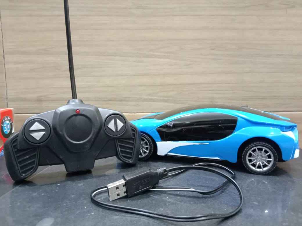 Rechargeable Remote Control High Speed 3D Famous Car With Lights And Left Right Turn Option