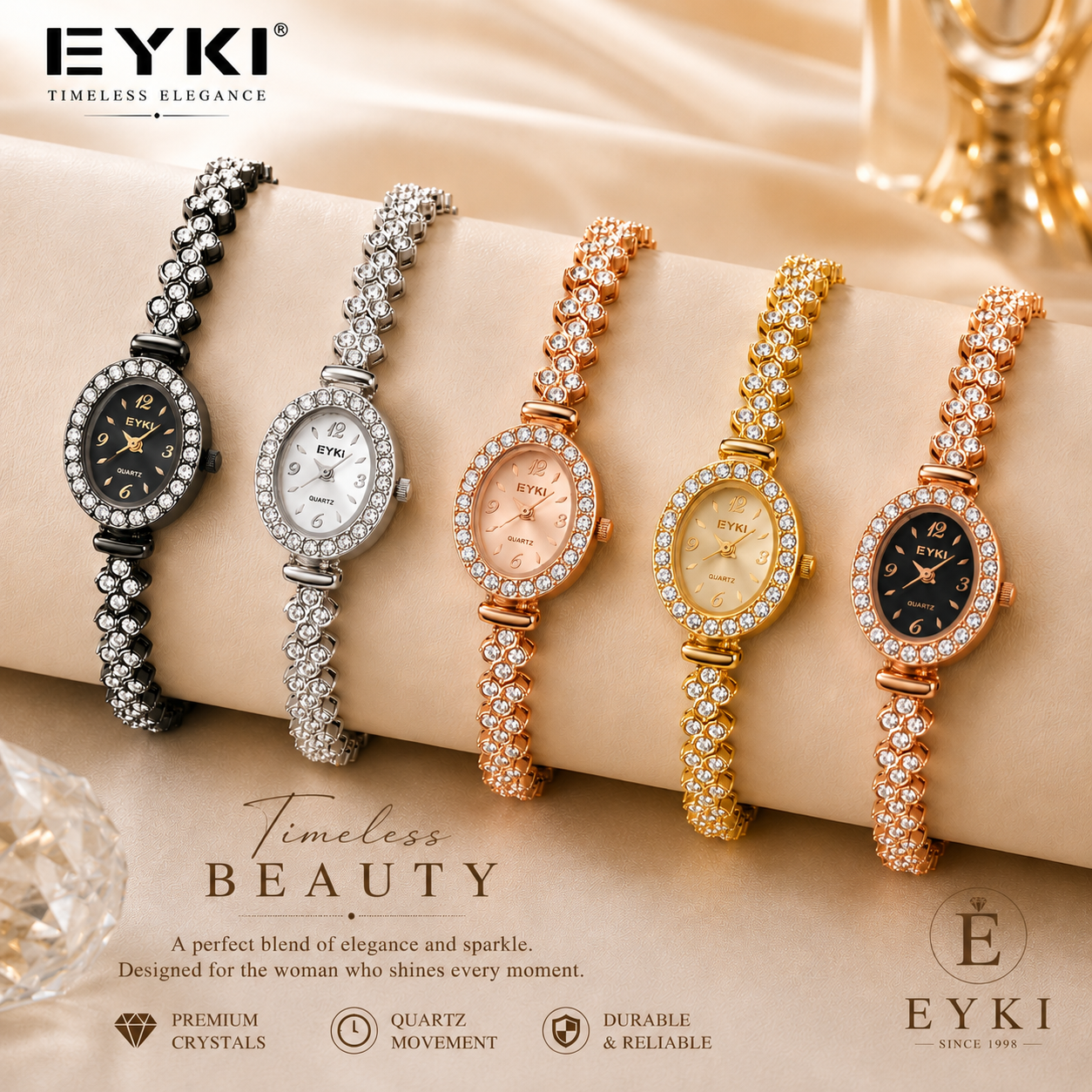 Elegant Stainless Steel Chain Watch for Girls & Women – Mini Dial Ladies Fashion Analog Wrist Watch, New Stylish Metal Bracelet Watches in Small Dial for Younger Teens Gold, Copper, Black