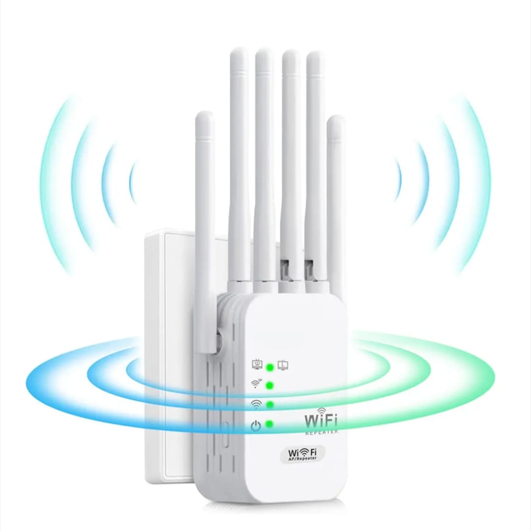 Wireless Fastest WiFi Extender 6Antennas 1200/300Mbps 2.4Ghz Network Expander Range Extender 802.11N/B/G Wireless WiFi Booster Repetidor