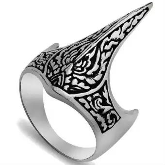 Dirilis Ertugrul Rings Ottomans Kayi Silver Men Rings Wholesale Turkish Jewelry Silver Ring For Men
