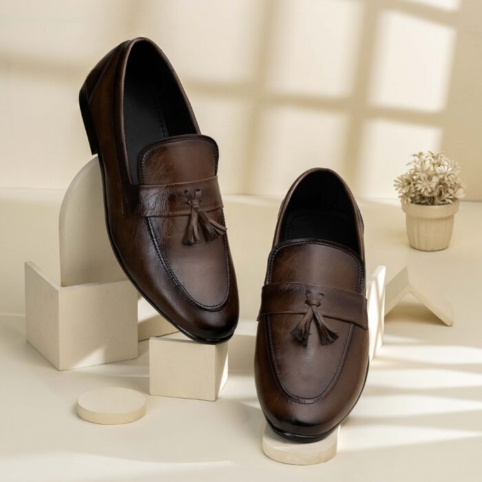 Light Brown Formal Shoes Loafers Brown Leather Wedding Shoes Best Men's  Beach Wedding Shoes -Groomed To