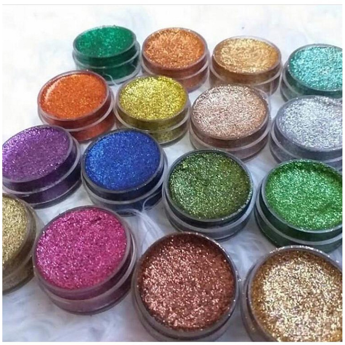 Pack Of 12 - Creamy Waterproof Glitter eyeshades - Multicolor