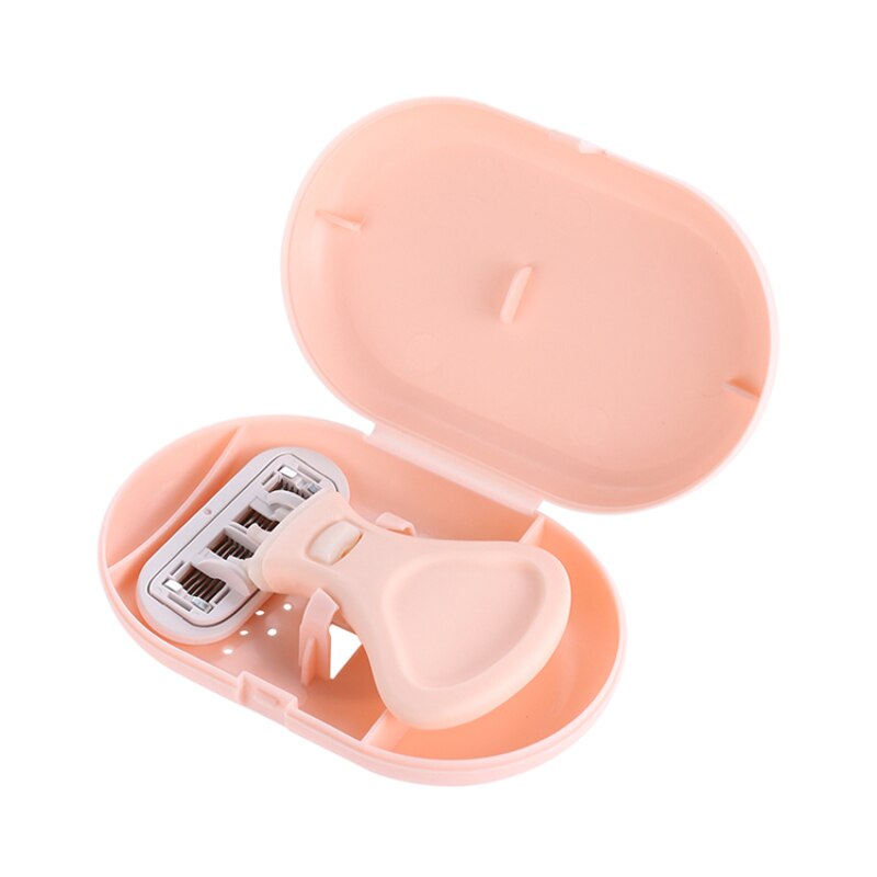 New 6-Layer Blade Lady Razor Women Razor Mini Portable Shave Mane Leg Hair Private Body Manual Razor With Case