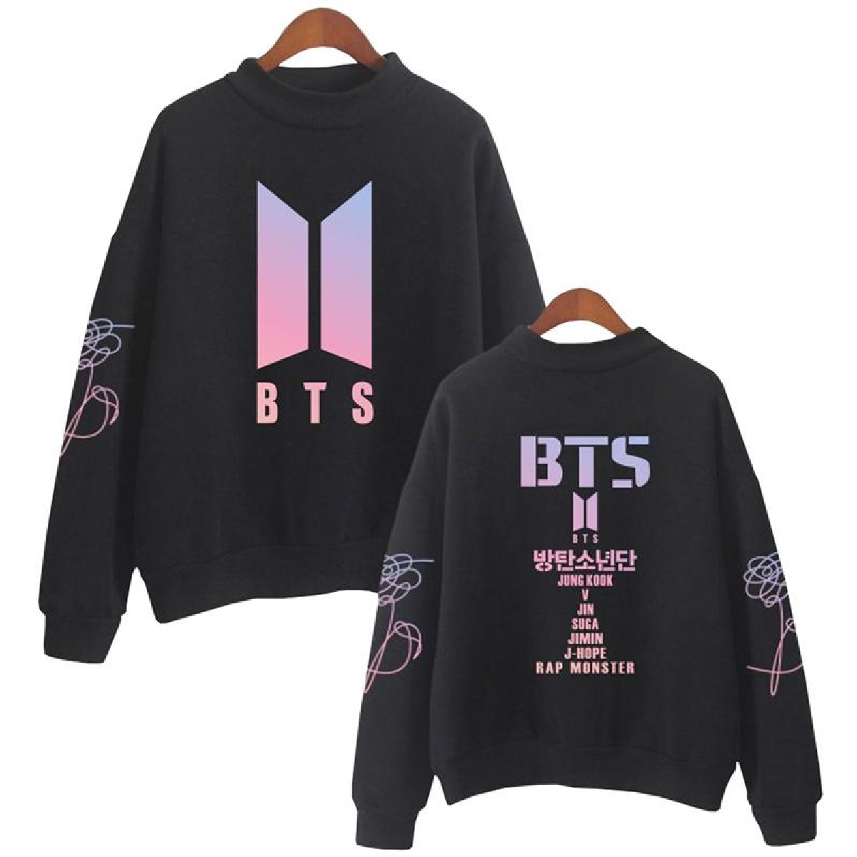 bts printed sweatshirt