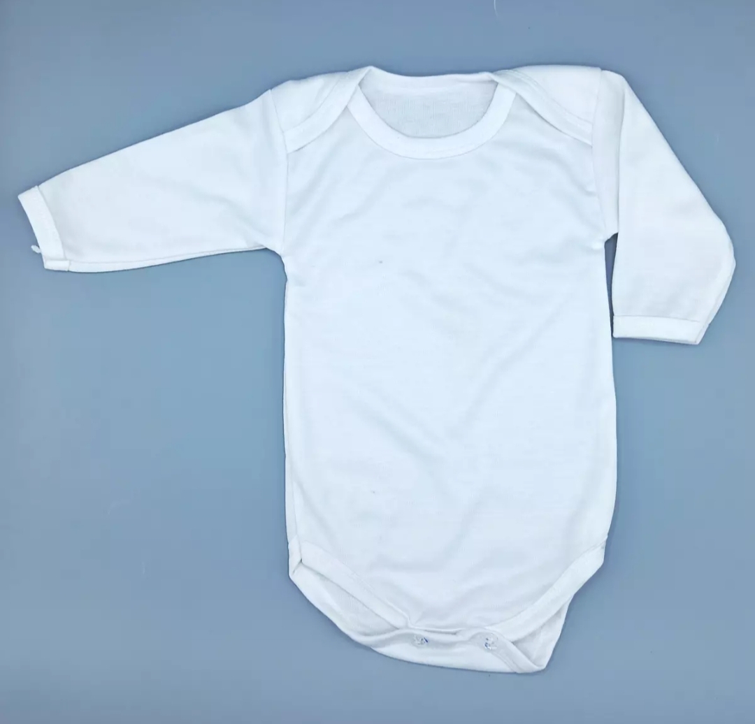 Pack of 3 - Baby Inner - Romper - Full Sleves - White - Bodysuits